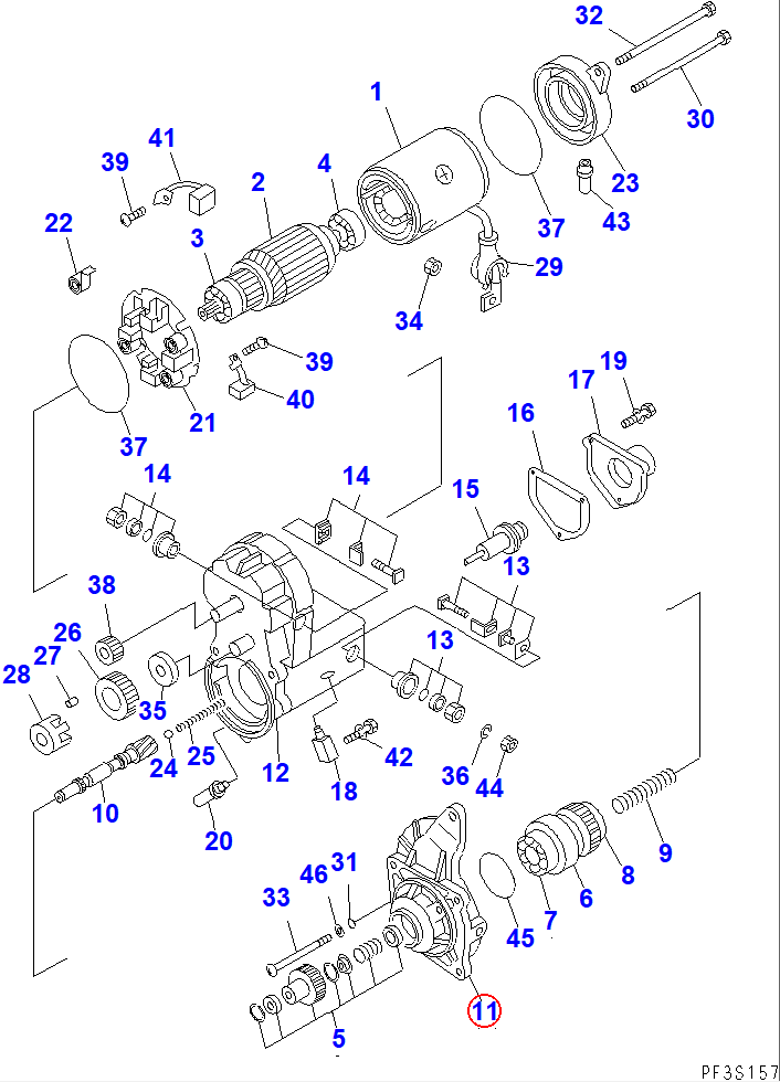 Diagram ND128401-5621 HOUSING - Komatsu
