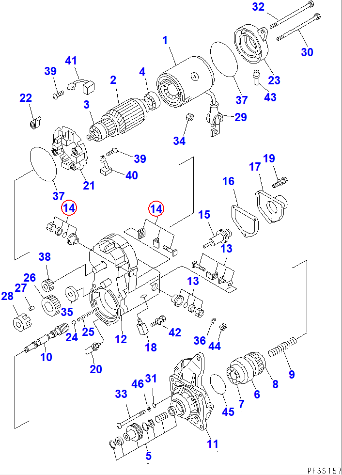 Diagram ND028099-5100 KIT,STARTER - Komatsu