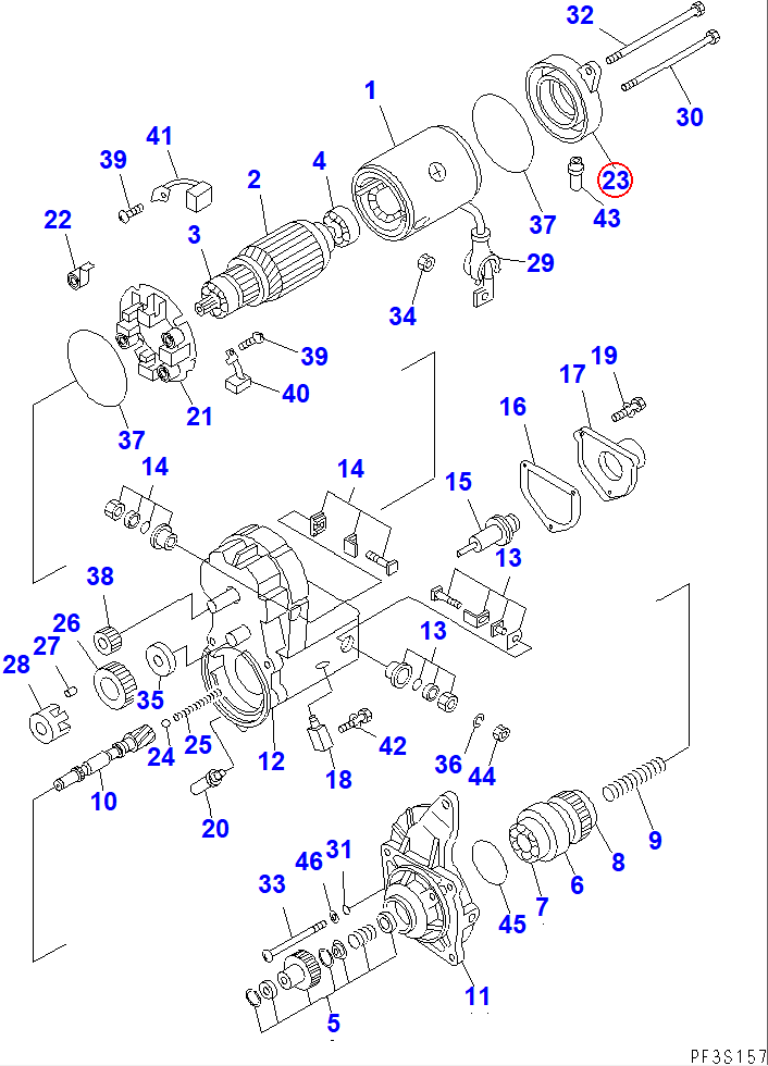 Diagram ND028501-7711 FRAME - Komatsu