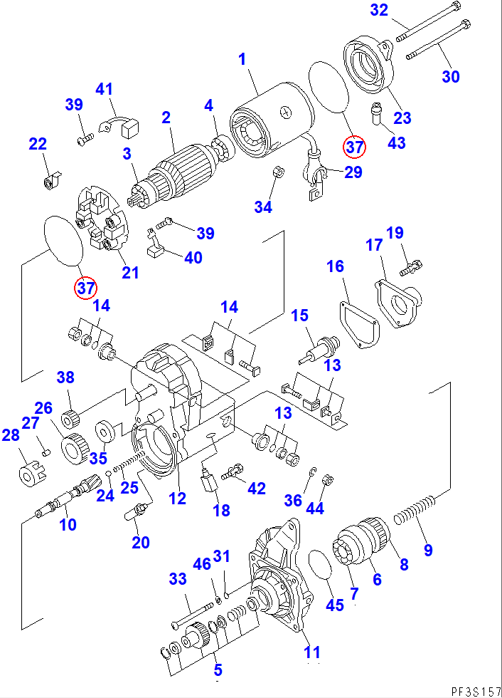 Diagram ND028901-0361 SEAL - Komatsu
