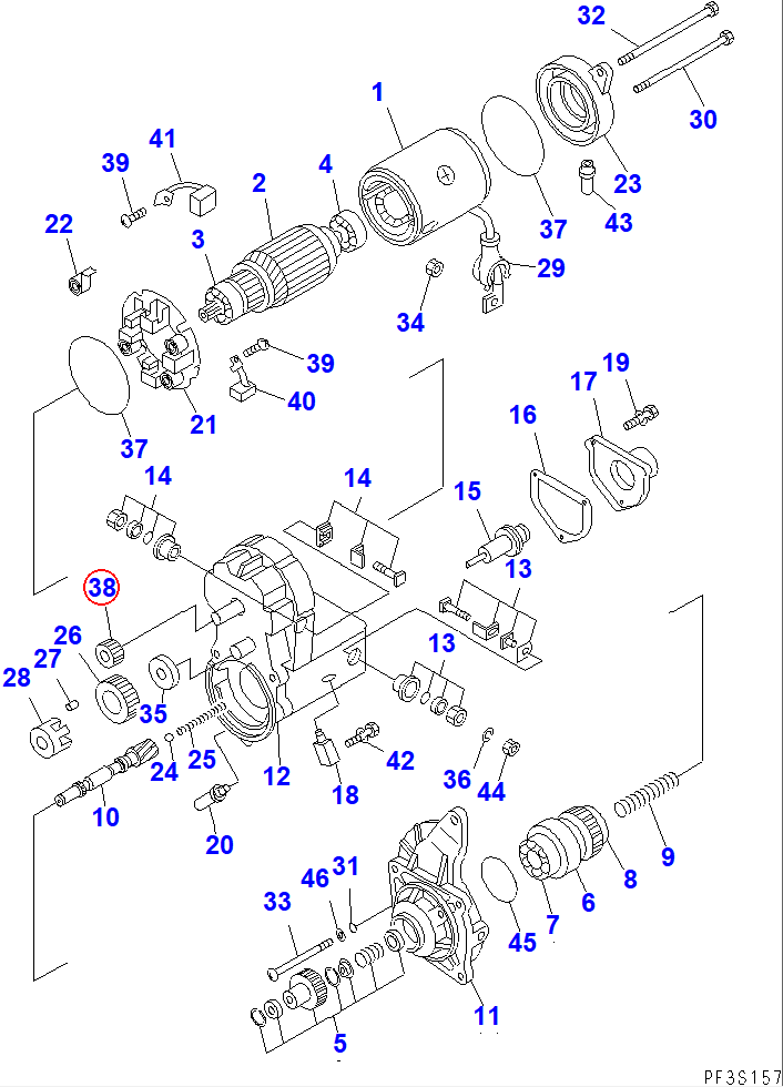 Diagram ND028371-3200 PINION - Komatsu