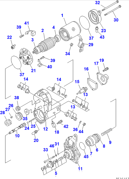 Diagram ND949100-5290 BEARING,BALL - Komatsu