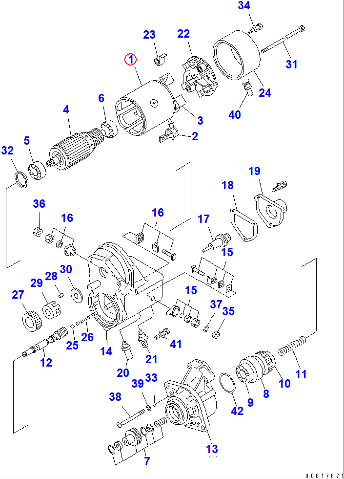 Diagram ND028100-2882 YOKE ASS'Y - Komatsu