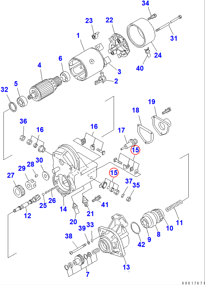Diagram ND128099-5620 STARTER KIT - Komatsu