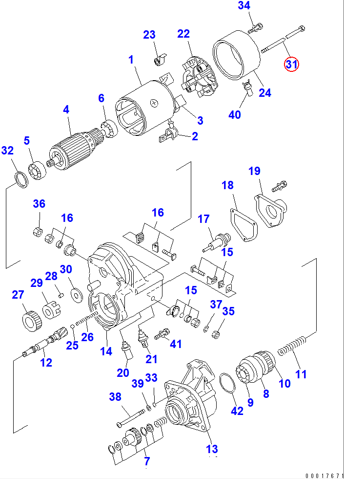 Diagram ND128950-0520 BOLT - Komatsu