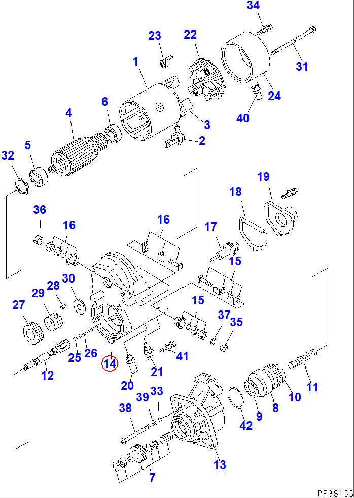 Diagram ND153400-8530 MAGNETIC SWITCH A. - Komatsu