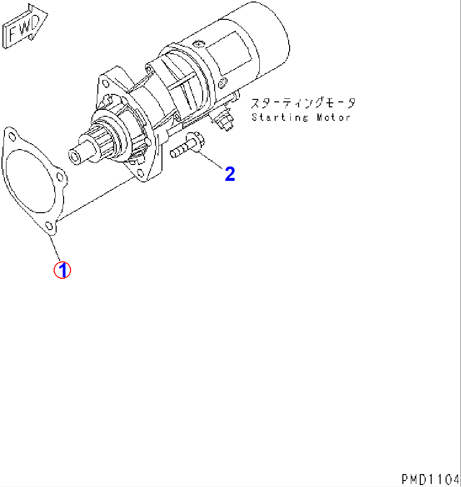 Diagram 6732-81-6811 GASKET (K2) - Komatsu