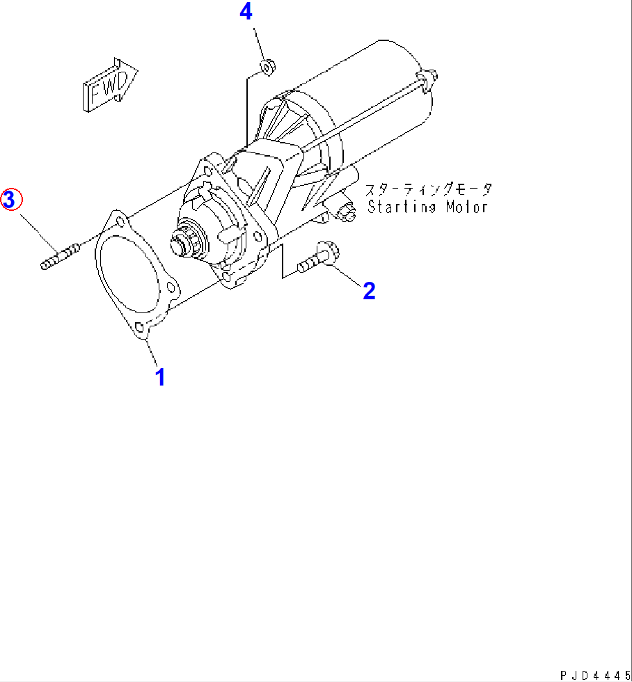 Diagram 6735-81-6170 STUD - Komatsu