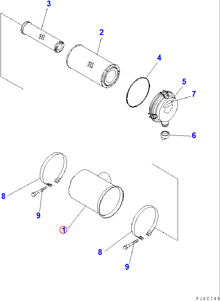 Diagram 6738-81-7310 BODY - Komatsu