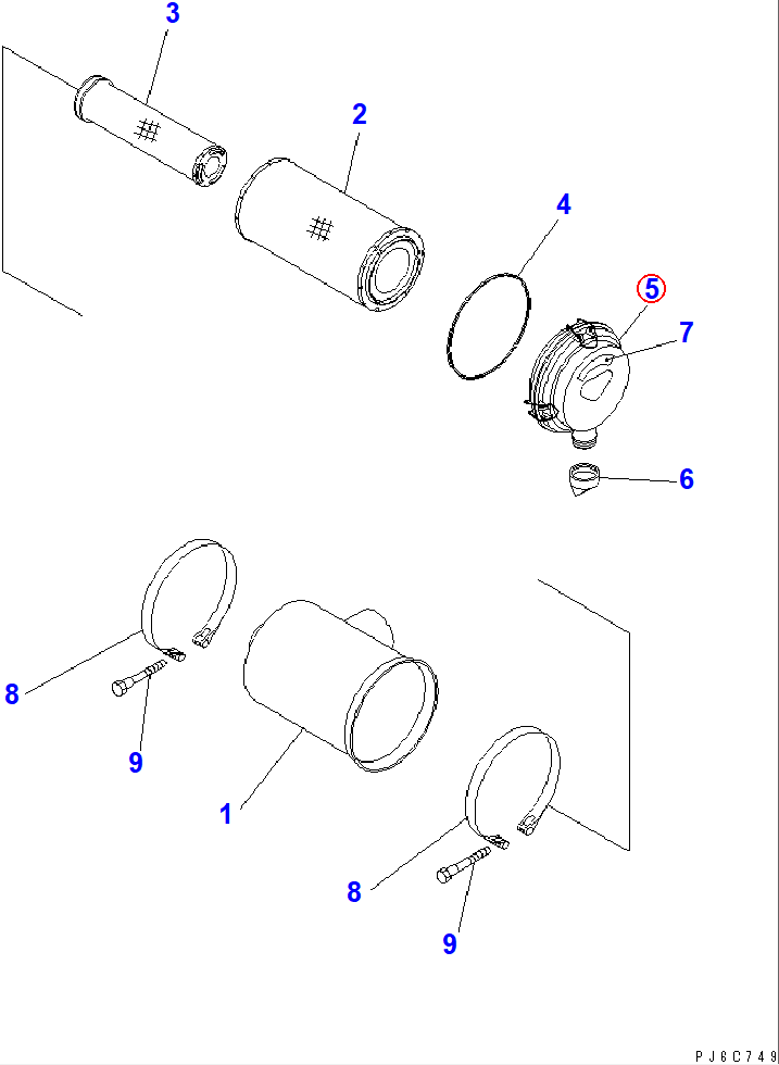 Diagram 600-184-2810 PLATE - Komatsu