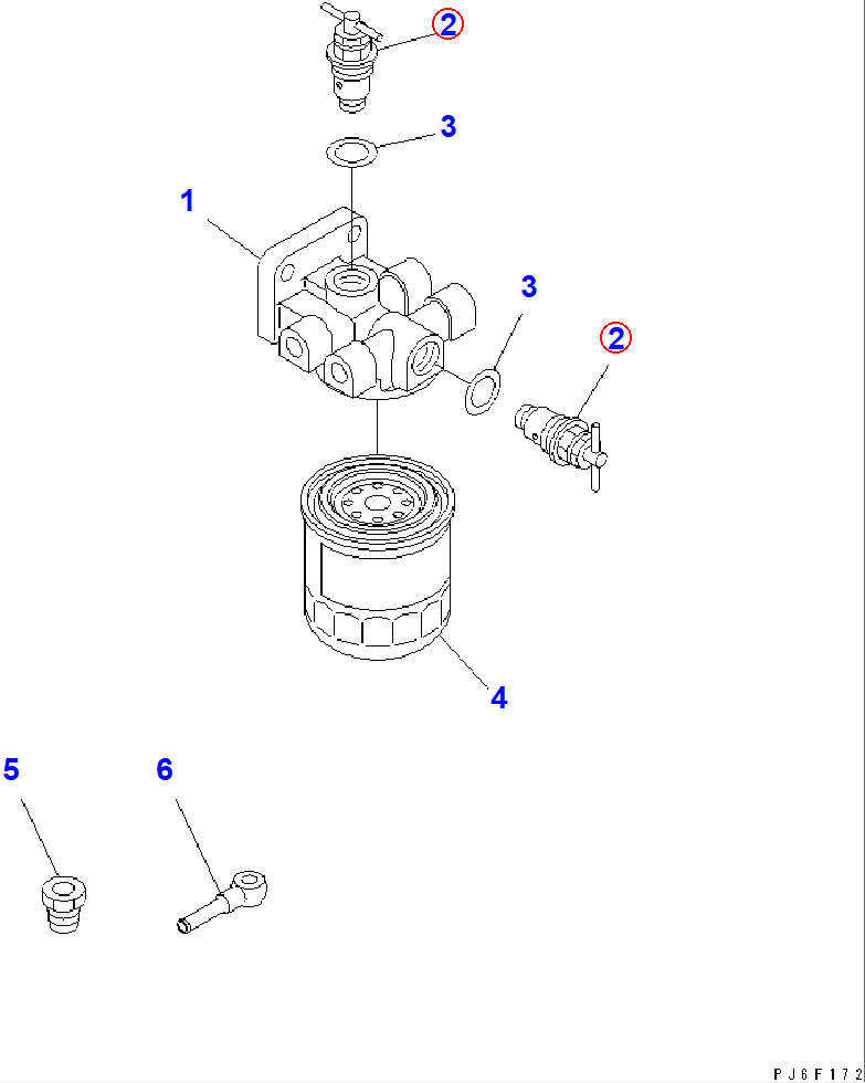 Diagram 600-411-2120 VALVE ASS'Y - Komatsu