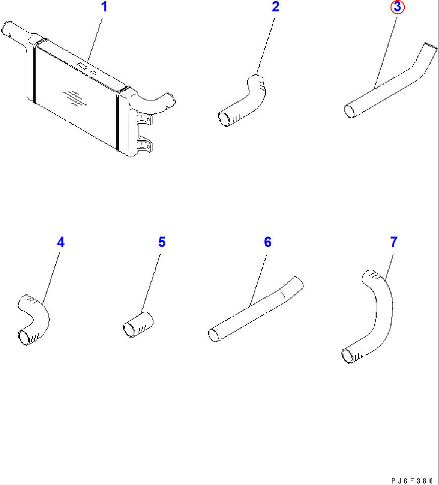 Diagram 6738-11-4820 TUBE - Komatsu